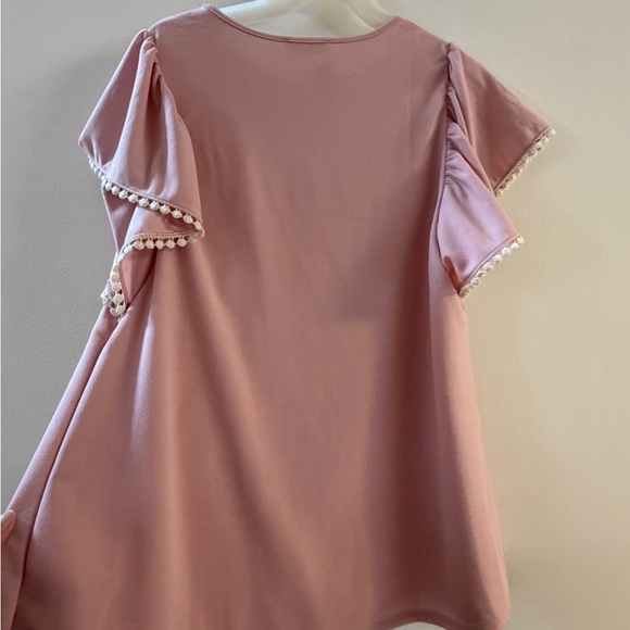 Pink Ruffle Sleeve Blouse - Picture 6 of 6
